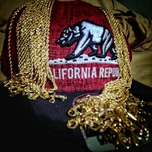 18kt Rope Chains Gold Plated.